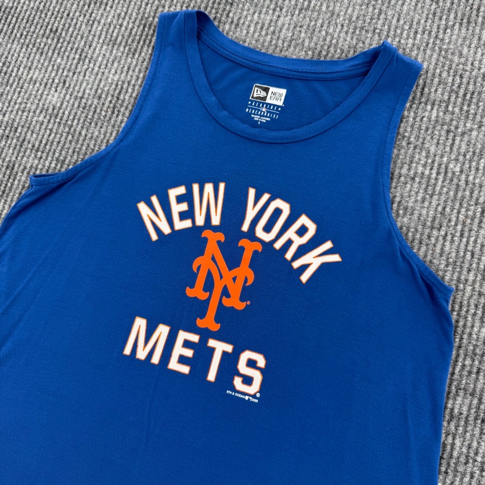 New Era New York Mets Womens Small Blue Sleeveless MLB Graphic Tank Top
